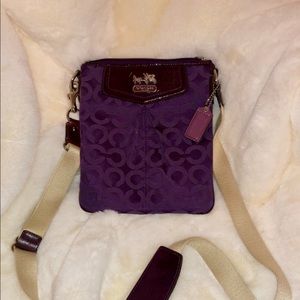 Royal Purple Coach Crossbody